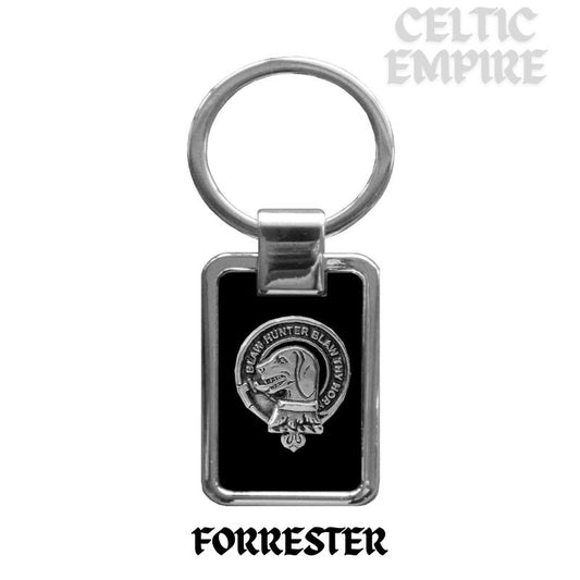 Forrester Family Clan Black Stainless Key Ring