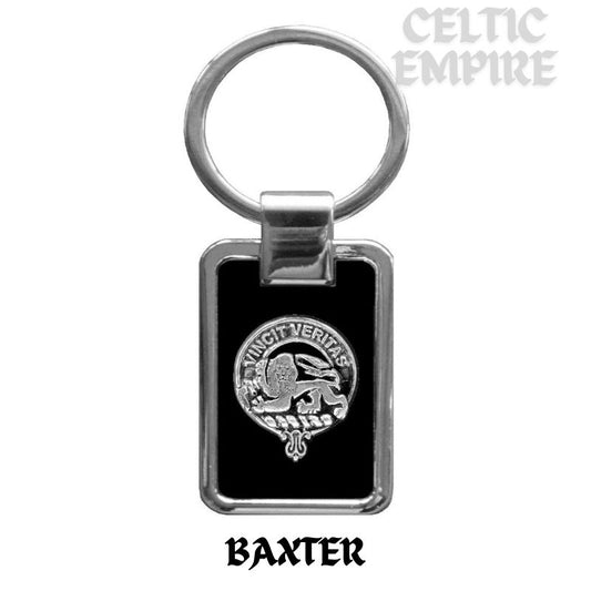 Baxter Family Clan Black Stainless Key Ring
