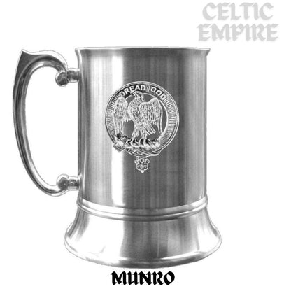 Munro Scottish Family Clan Crest Badge Tankard
