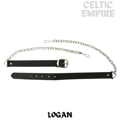 Logan Scottish Family Clan Badge Sporran, Leather