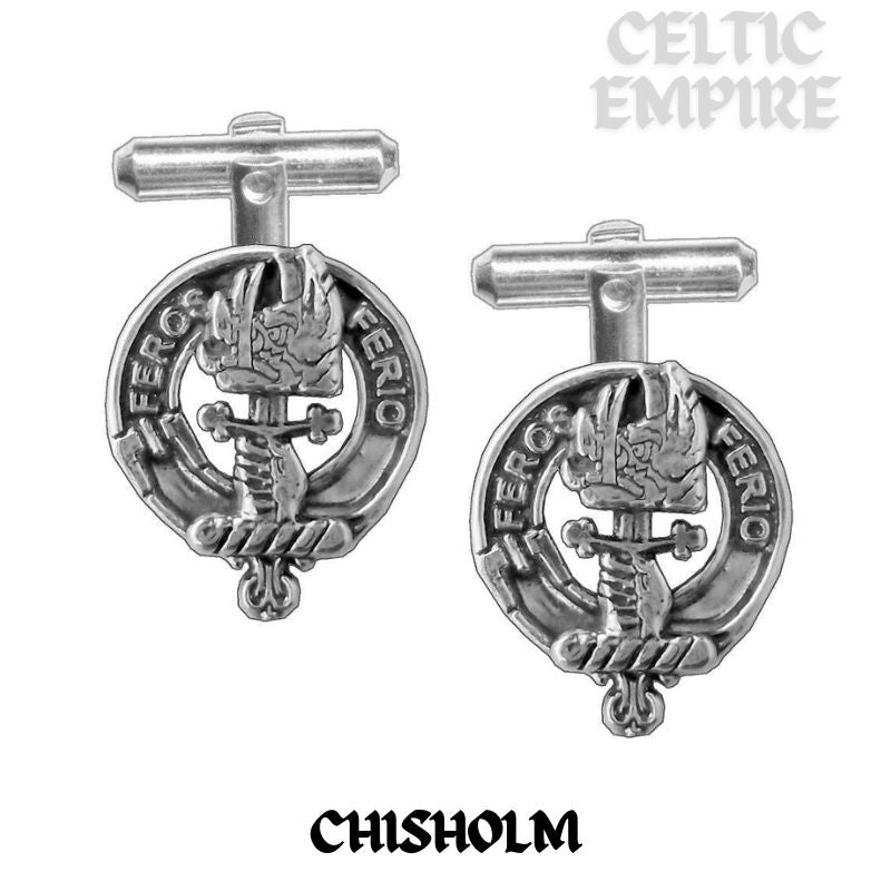 Chisholm Scottish Family Clan Crest Cufflinks