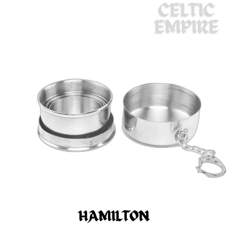 Hamilton Scottish Family Clan Crest Folding Cup Key Chain