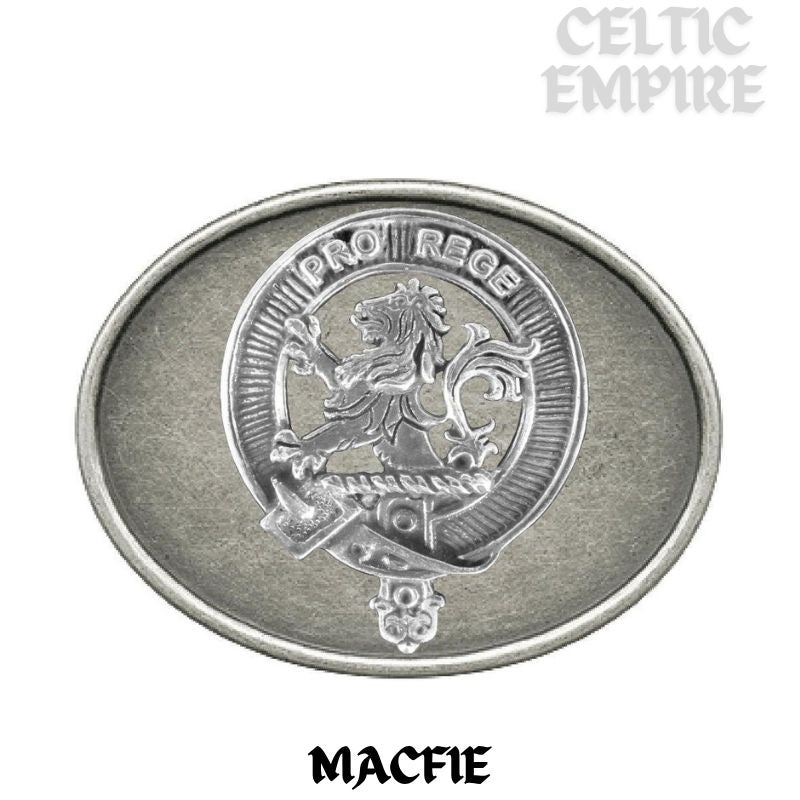 MacFie Family Clan Crest Regular Buckle