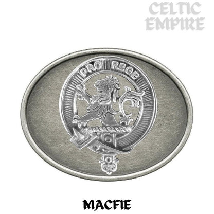 MacFie Family Clan Crest Regular Buckle