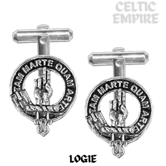 Logie Scottish Family Clan Crest Cufflinks