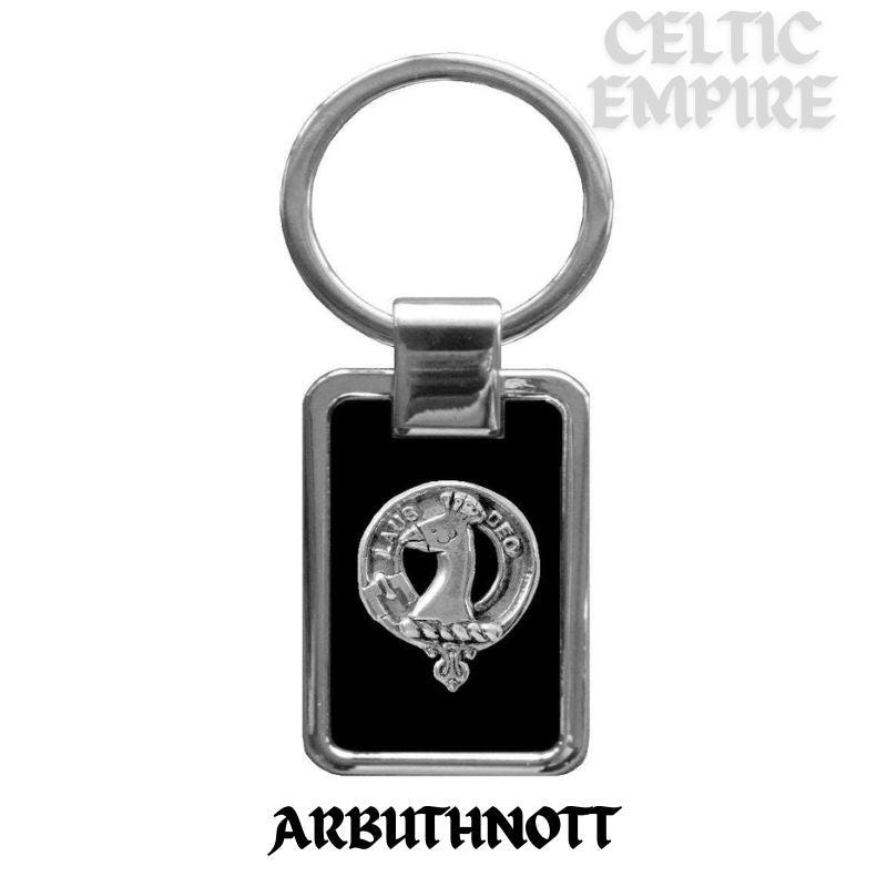 Arbuthnott Family Clan Black Stainless Key Ring