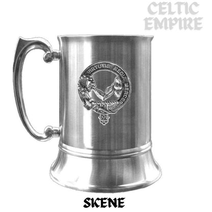 Skene Scottish Family Clan Crest Badge Tankard