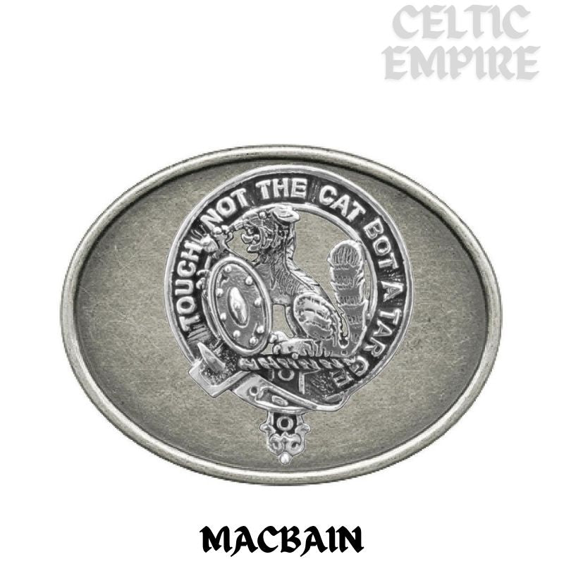 MacBain Family Clan Crest Regular Buckle