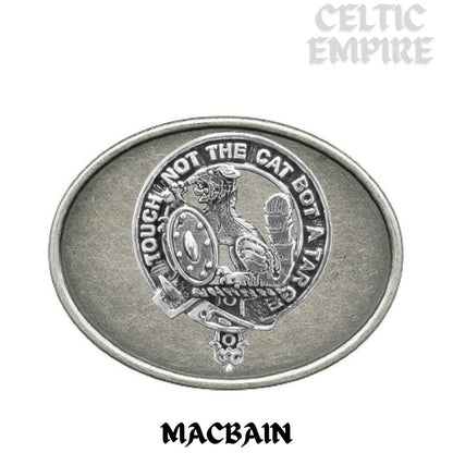 MacBain Family Clan Crest Regular Buckle
