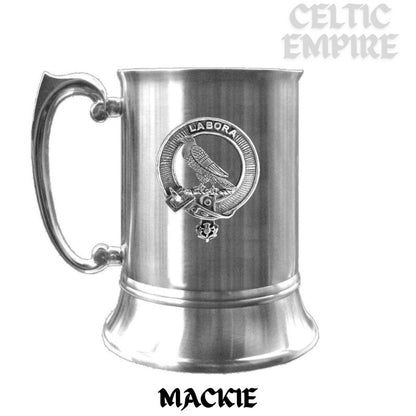 MacKie Scottish Family Clan Crest Badge Tankard