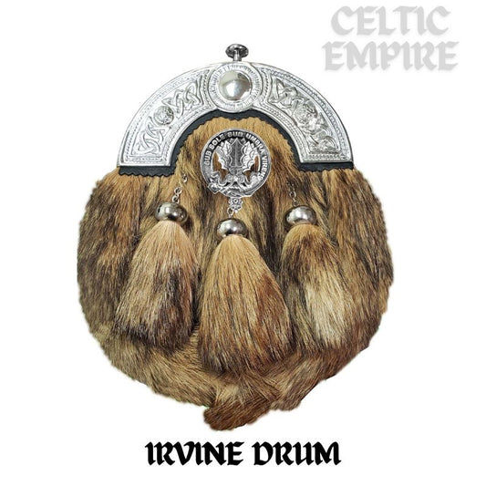 Irvine (Drum) Scottish Family Clan Crest Badge Dress Fur Sporran