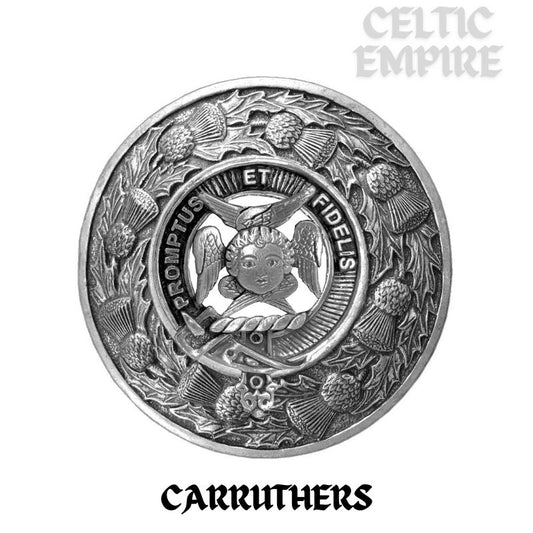 Carruthers Family Clan Badge Scottish Plaid Brooch