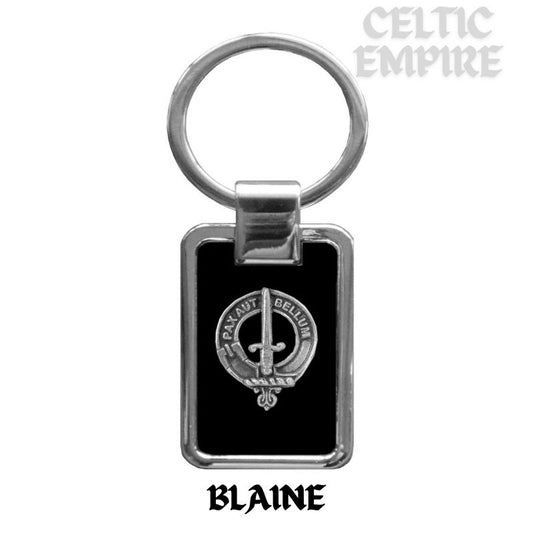 Blaine Family Clan Black Stainless Key Ring