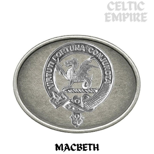 MacBeth Family Clan Crest Regular Buckle