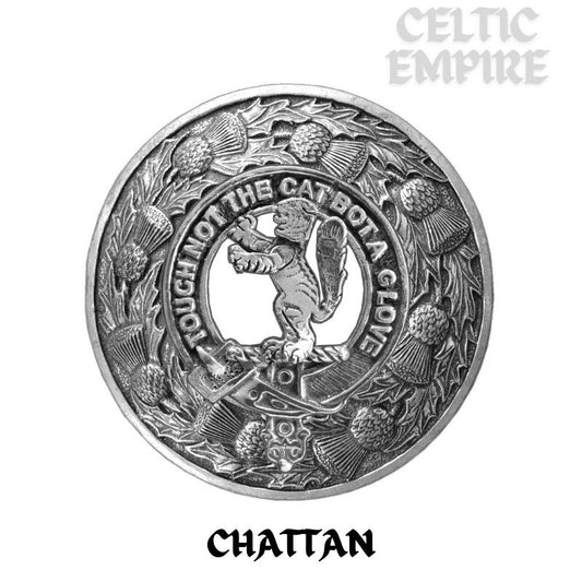 Chattan Family Clan Badge Scottish Plaid Brooch