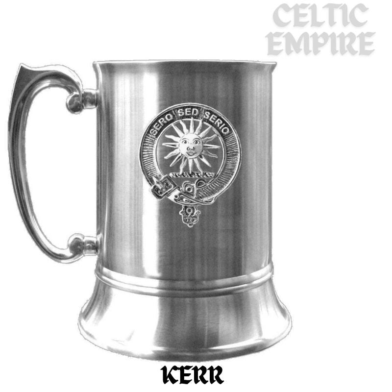 Kerr Scottish Family Clan Crest Badge Tankard