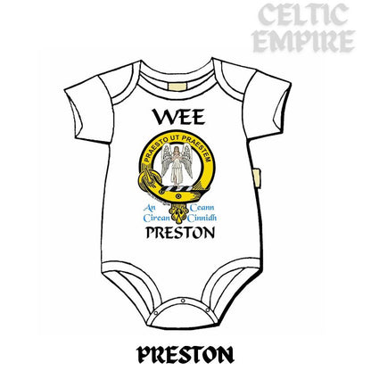Preston Scottish Family Clan Crest Baby Jumper