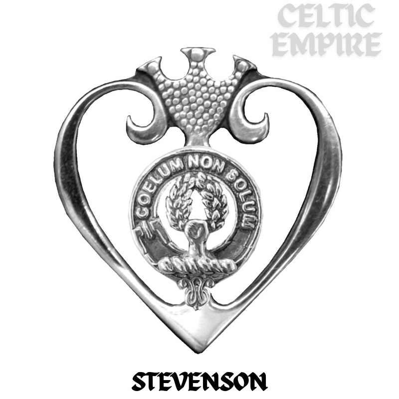 Stevenson Family Clan Crest Luckenbooth Brooch or Pendant