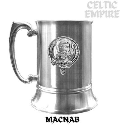 MacNab Scottish Family Clan Crest Badge Tankard