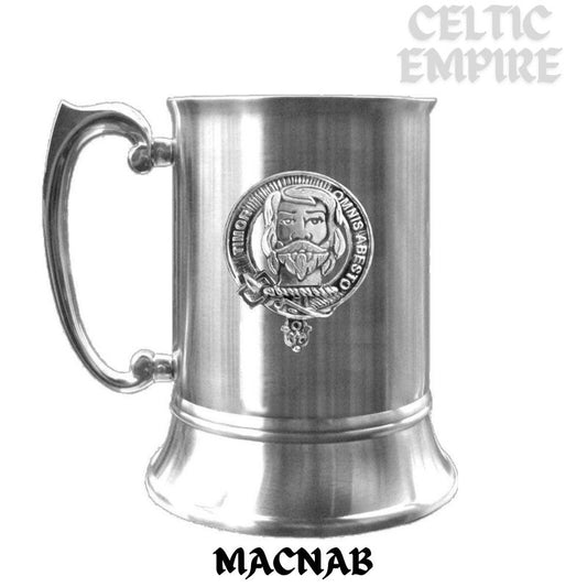 MacNab Scottish Family Clan Crest Badge Tankard