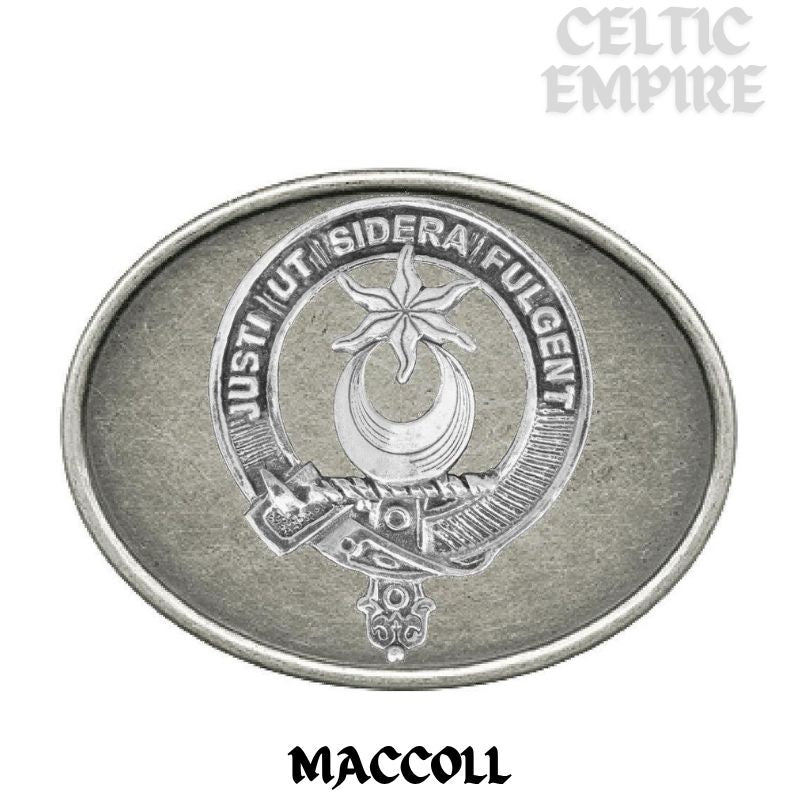 MacColl Family Clan Crest Regular Buckle