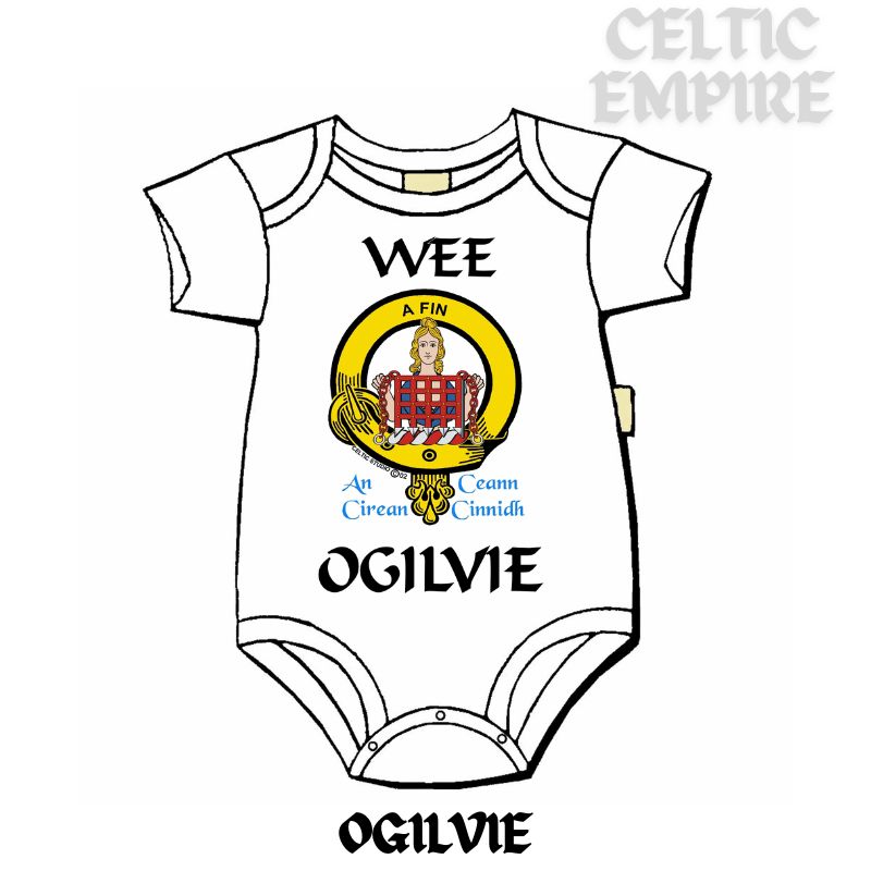 Ogilvie Scottish Family Clan Crest Baby Jumper