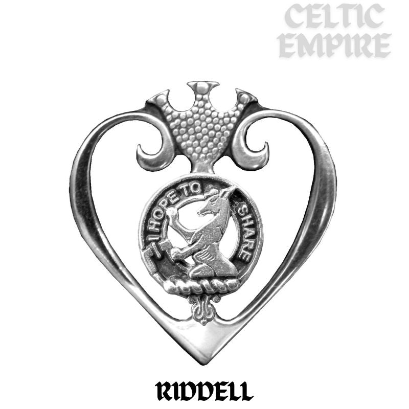 Riddell Family Clan Crest Luckenbooth Brooch or Pendant
