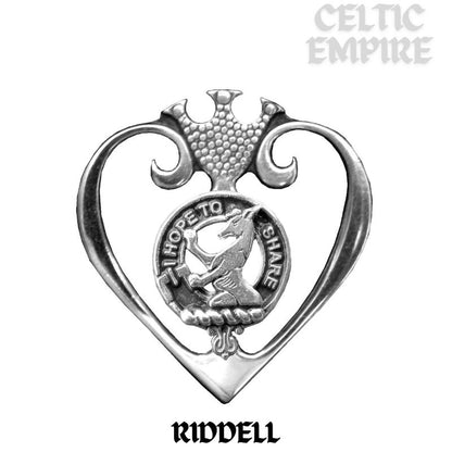 Riddell Family Clan Crest Luckenbooth Brooch or Pendant