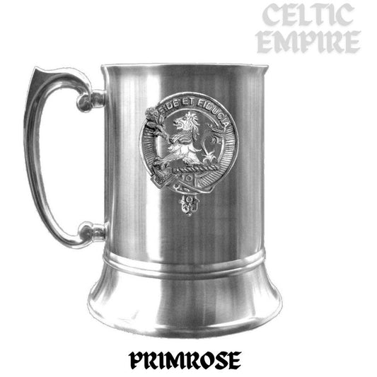 Primrose Scottish Family Clan Crest Badge Tankard