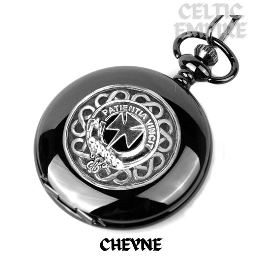 Cheyne Scottish Family Clan Crest Pocket Watch