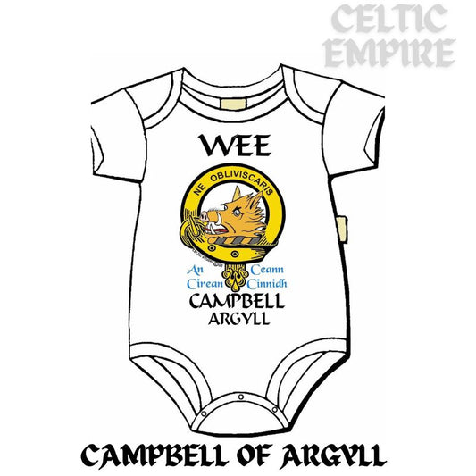 Campbell Argyll Scottish Family Clan Crest Baby Jumper