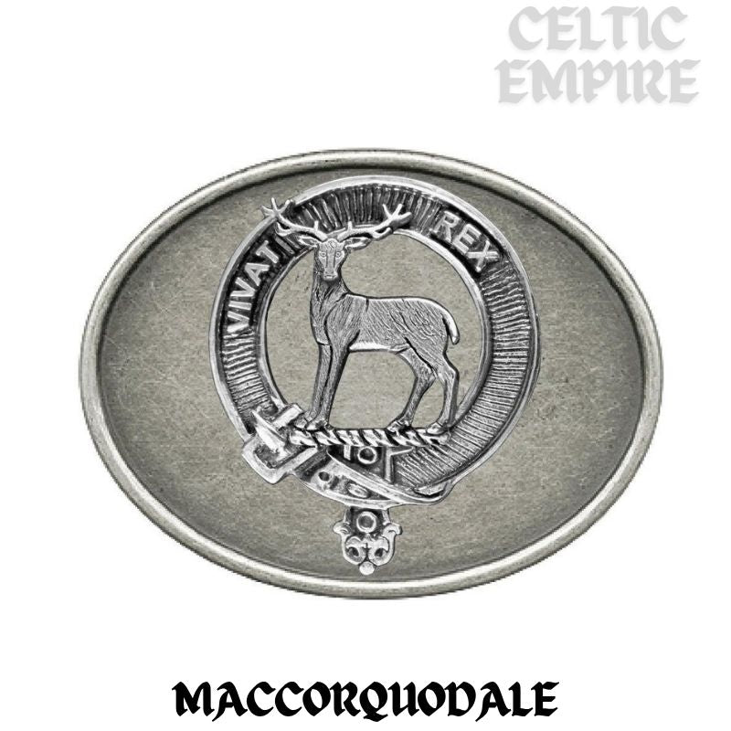 MacCorquodale Family Clan Crest Regular Buckle