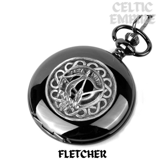 Fletcher Scottish Family Clan Crest Pocket Watch