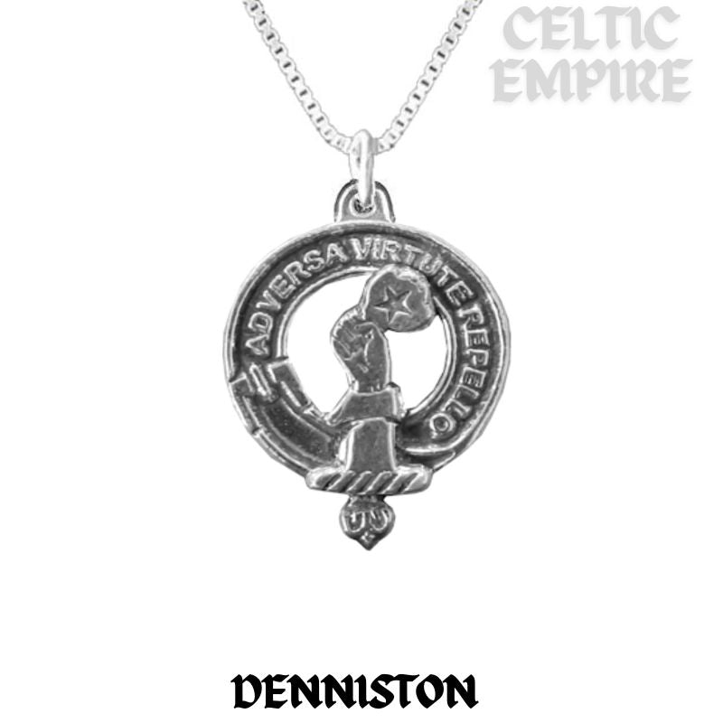 Denniston Family Clan Crest Scottish Pendant