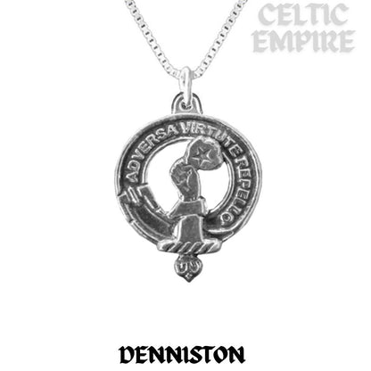 Denniston Family Clan Crest Scottish Pendant