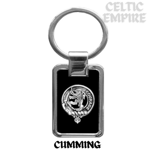 Cumming Family Clan Black Stainless Key Ring