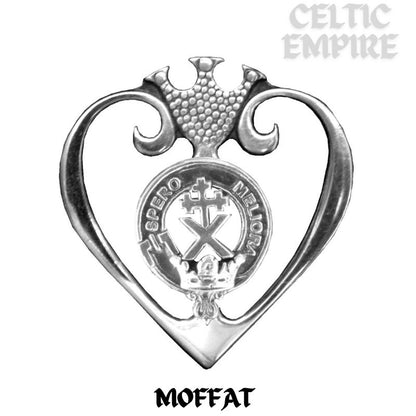 Moffat Family Clan Crest Luckenbooth Brooch or Pendant