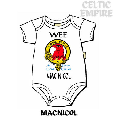 MacNicol Scottish Family Clan Crest Baby Jumper