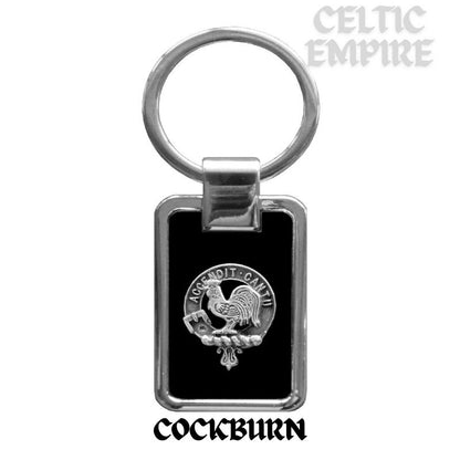 Cockburn Family Clan Black Stainless Key Ring