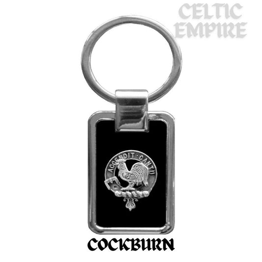 Cockburn Family Clan Black Stainless Key Ring