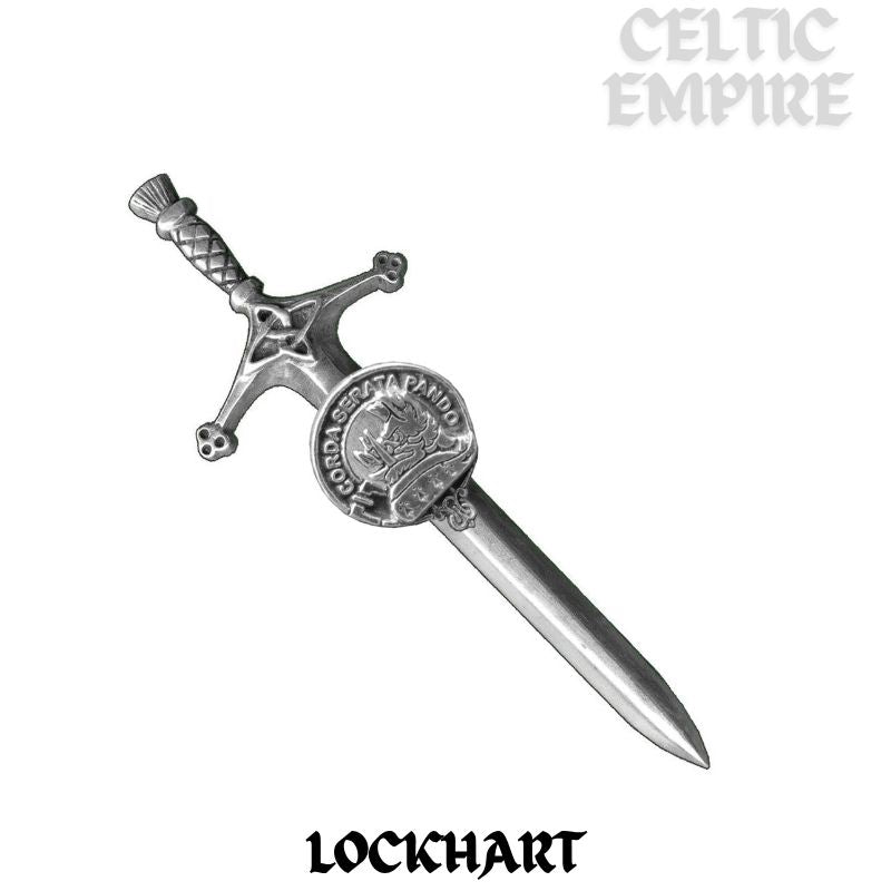 Lockhart Family Clan Crest Kilt Pin, Scottish Pin