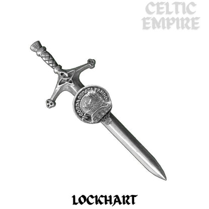 Lockhart Family Clan Crest Kilt Pin, Scottish Pin