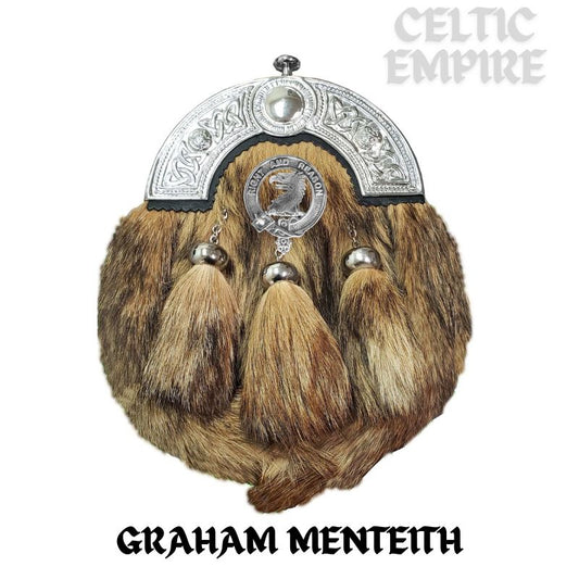 Graham (Menteith) Scottish Family Clan Crest Badge Dress Fur Sporran