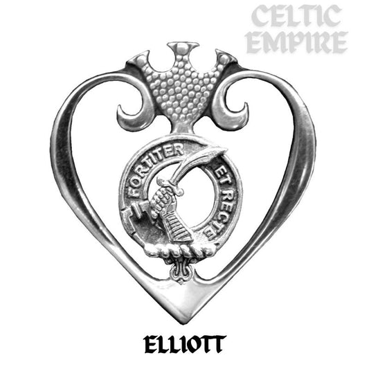 Elliott Family Clan Crest Luckenbooth Brooch or Pendant