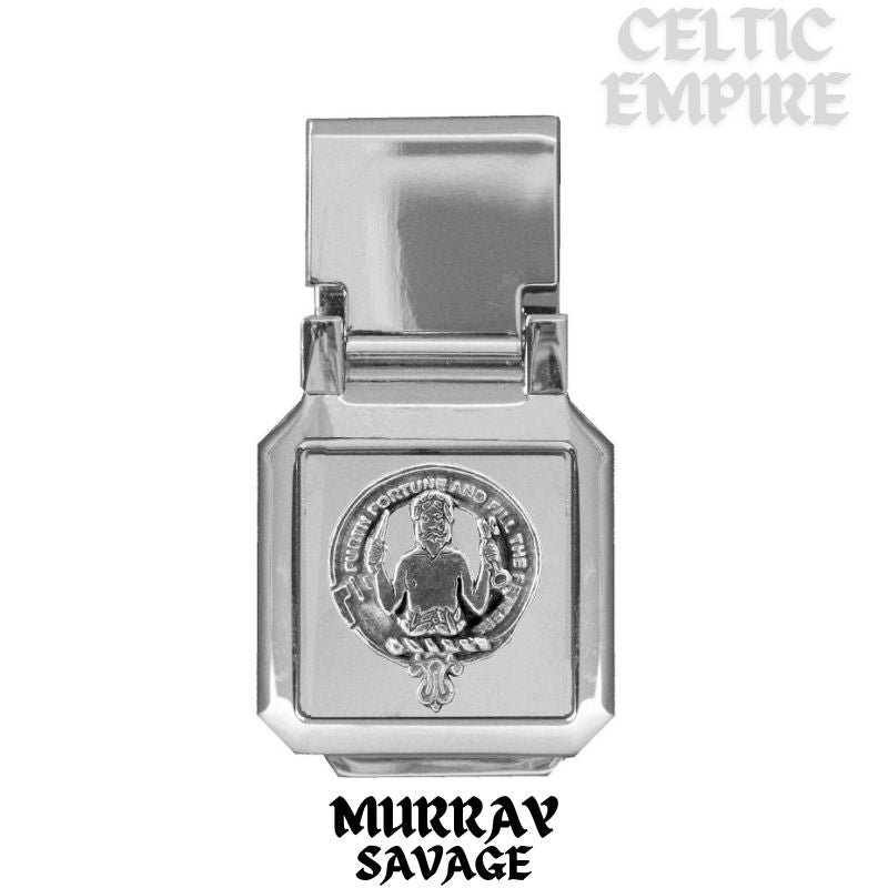 Murray (Savage) Scottish Family Clan Crest Money Clip