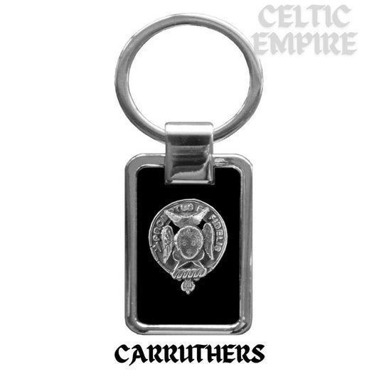 Carruthers Family Clan Black Stainless Key Ring