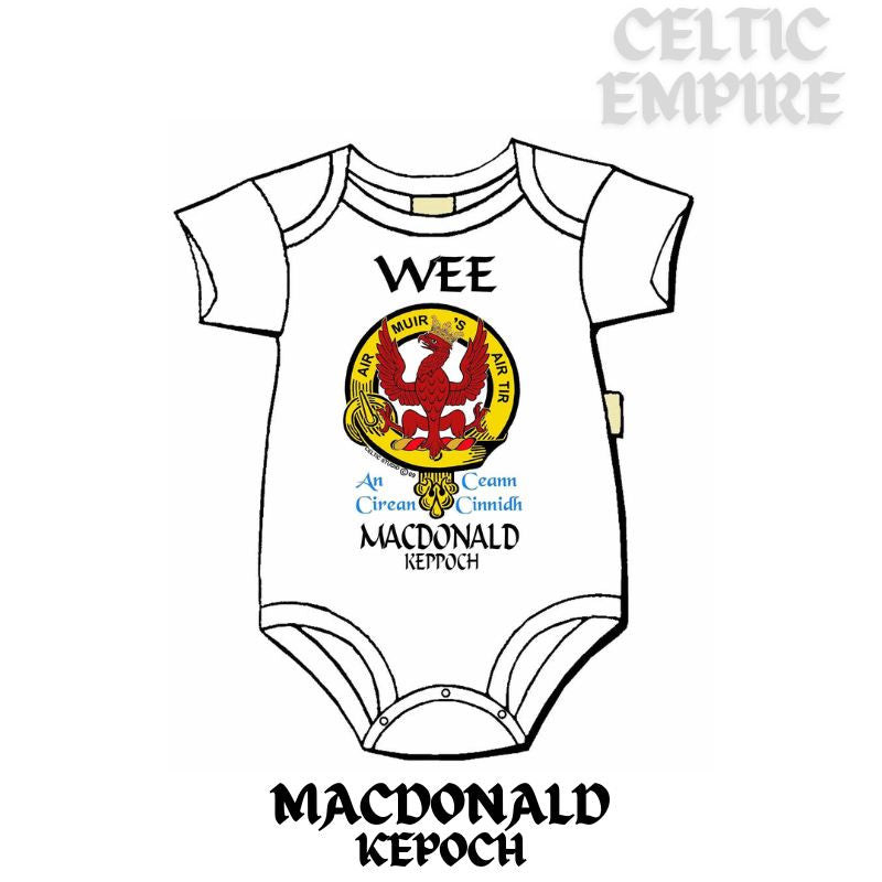 MacDonald (Keppoch) Scottish Family Clan Crest Baby Jumper