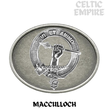 MacCulloch Family Clan Crest Regular Buckle