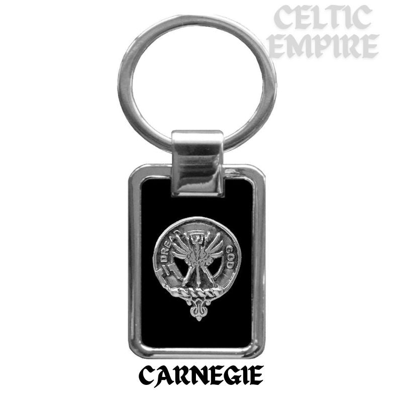 Carnegie Family Clan Black Stainless Key Ring