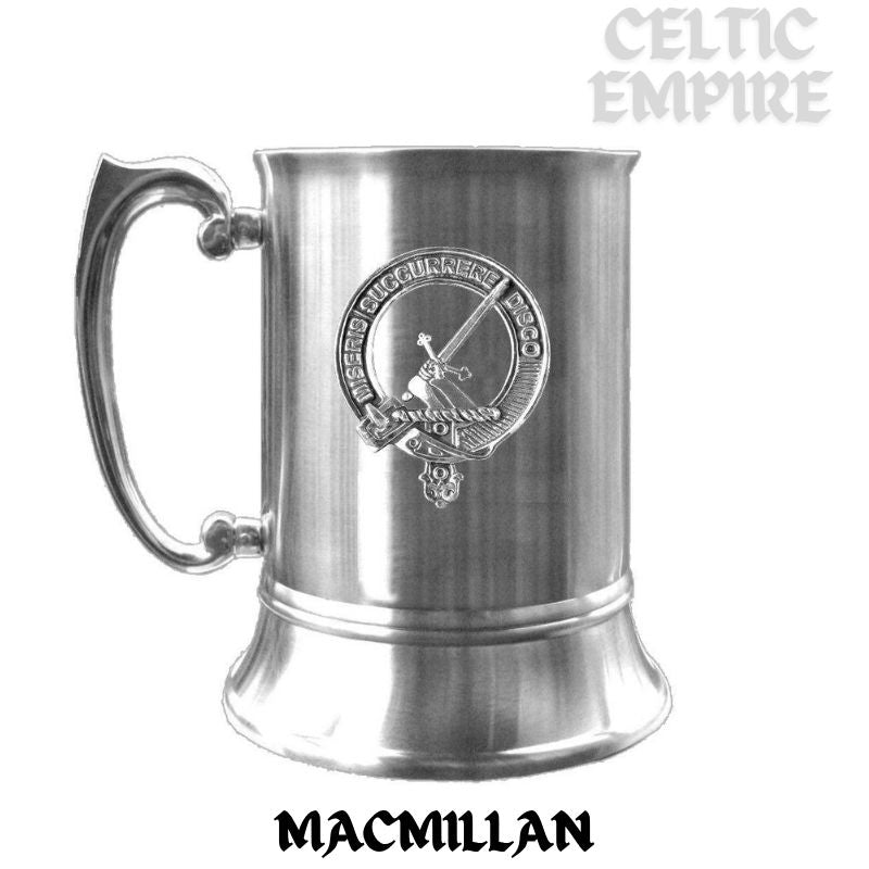 MacMillan Scottish Family Clan Crest Badge Tankard